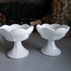 Vtg.milkglass  candleholder